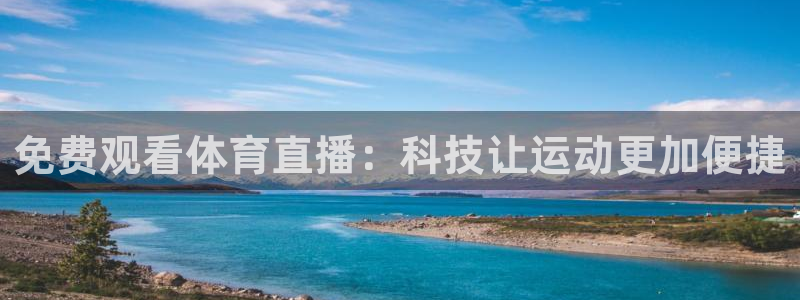 新球体育足球即时比分：免费观看体育直播：科技让运动更加便捷